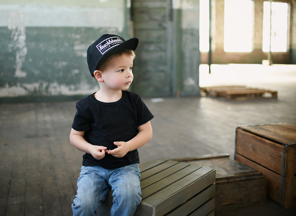 Black Patch Knuckleheads Trucker Hat Rectangle