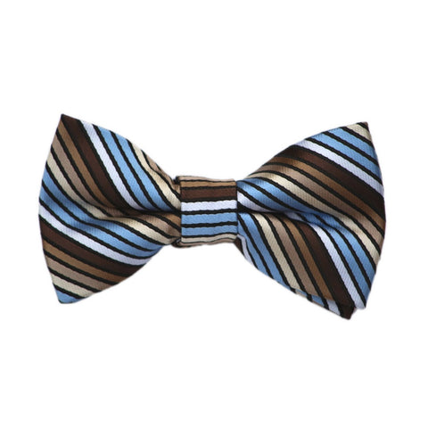 Multicolored Striped Bow Tie