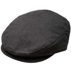 Black Boy's Tweed Page Newsboy Driver Cap