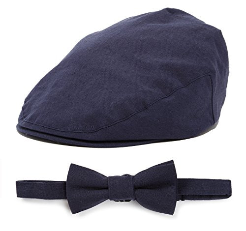 Navy Driver Cap and Bow Tie Set