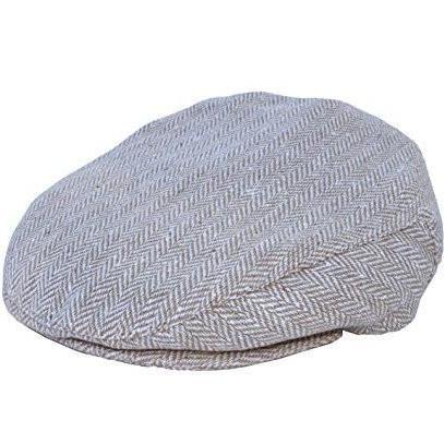 Grey Tweed Page Newsboys Driver Cap For Boys