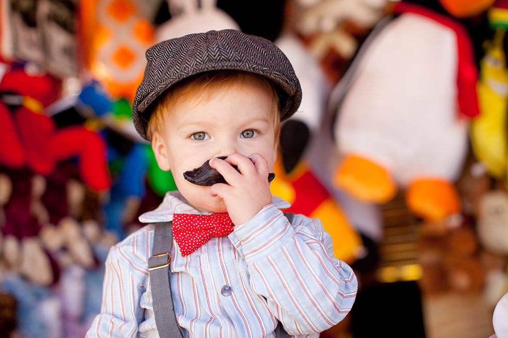 Black and Grey Herringbone Newsboy