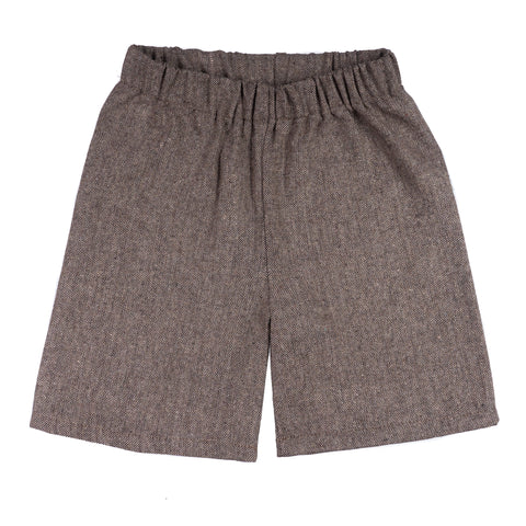 Grey-Black Baby Boy Ring Bearer Shorts - Born To Love Wedding Outfit