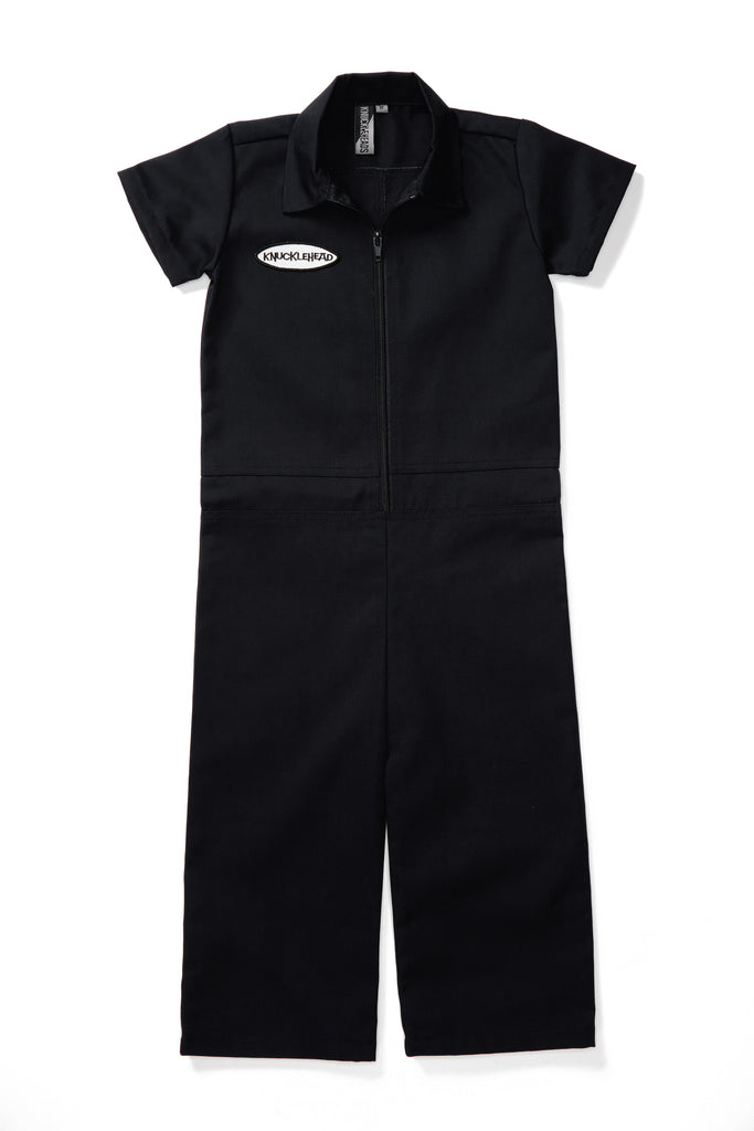 Knuckleheads Black Grease Monkey Coverall For Children