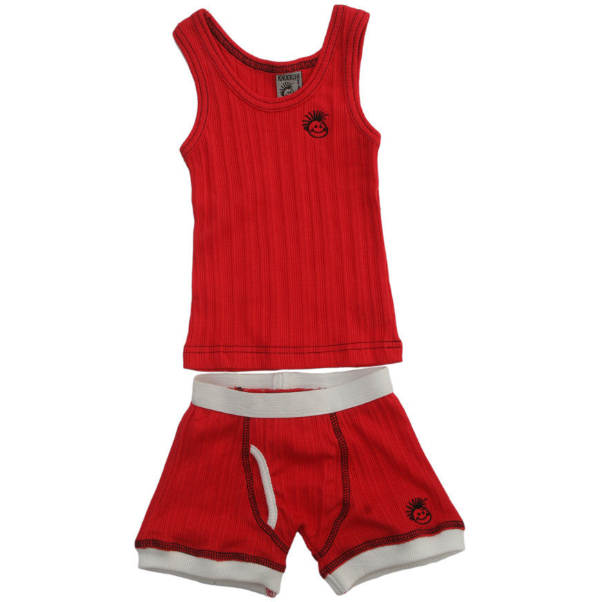 Knuckleheads - Skivvies Baby Underwear Set Red