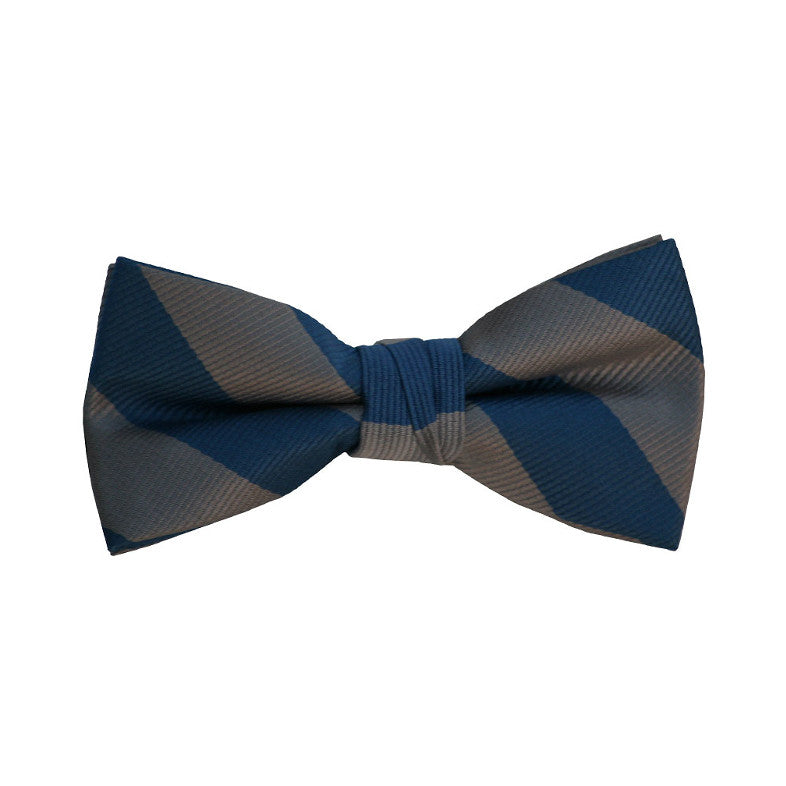 Baby Blue Stripe Bow Tie