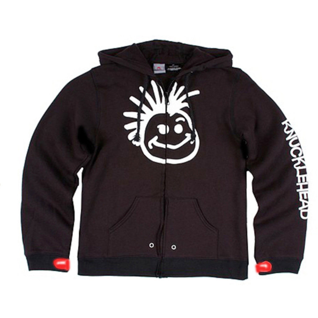 Knuckleheads - Toddler Hooded Sweatshirt Boys Black Logo Pullover Zip Up Hoodie