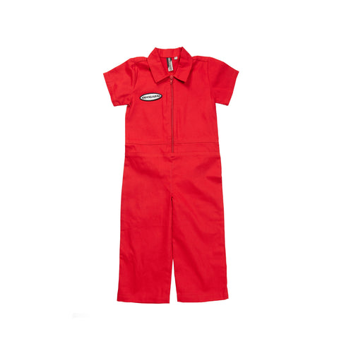 Knuckleheads Kids Coverall for Girls, Mechanic Halloween Jumpsuit Costume Baby Outfit Jeans