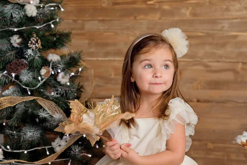 Off White tulle dress