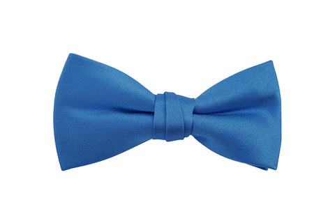 Blue and White Stripes Sheersucker Bow Tie