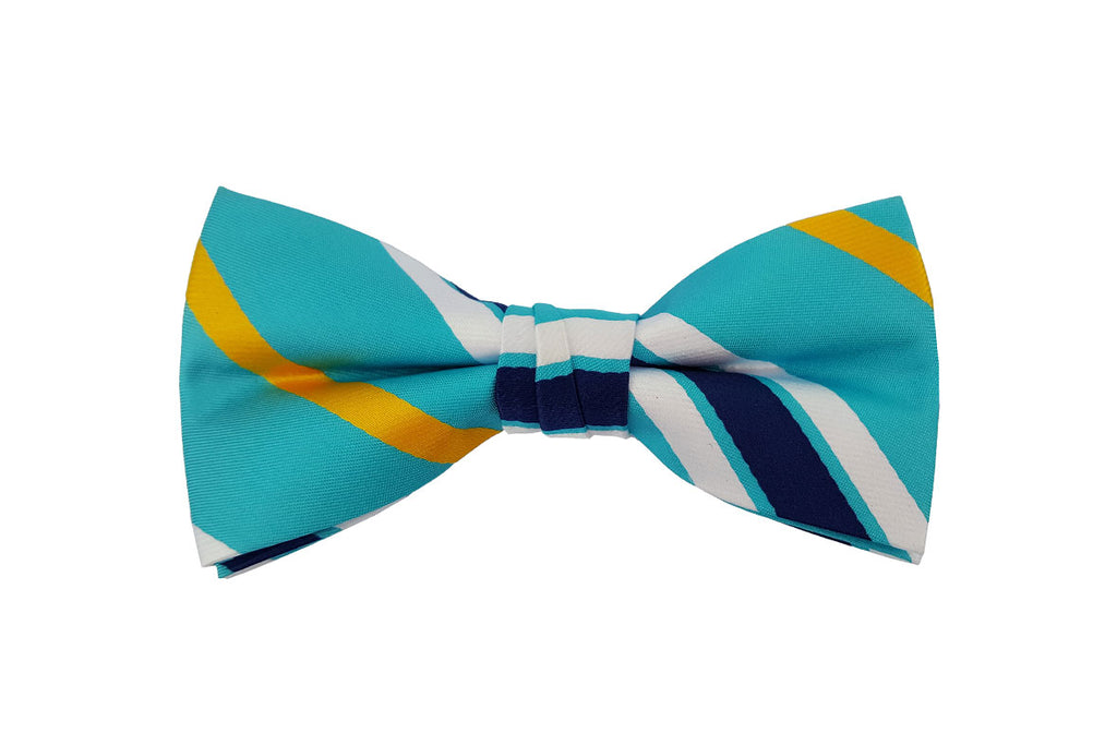 Multicolored Striped Bow Tie