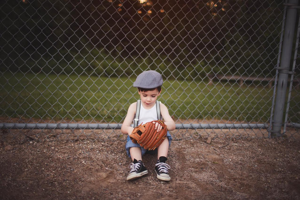 Boy's Grey Herringbone Ivy Page Boy Ring Bearer Cap