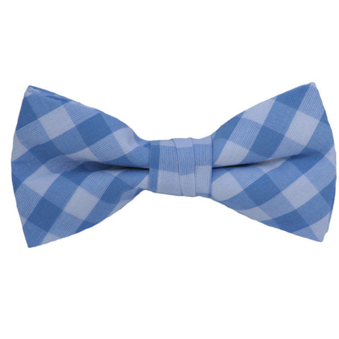 Orange Blue Checkered Bow Tie
