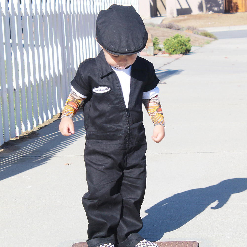 Boy Grease Monkey Birthday Coveralls Outfit by Knuckleheads