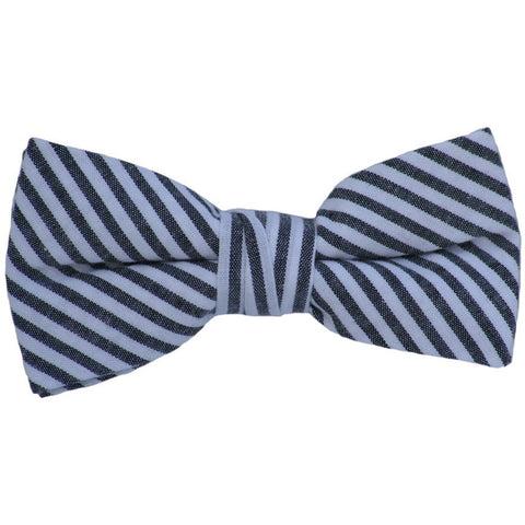 Blue Grey Bow Tie