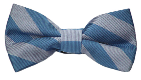 Blue Grey Bow Tie