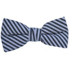 Black and White Stripe Bow Tie