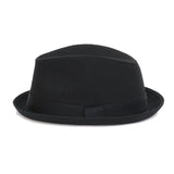 Black Fedora  Hat with Black Band