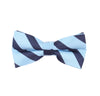 Blue Striped Bow Tie