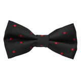 Black and Red Dots Bow Tie