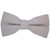 Tan Linen Bow Tie