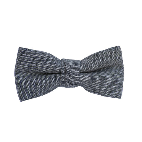 Black and White Skulls Kids Bow Tie with Motifs