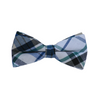 Black Green and Blue Plaid Bow Tie