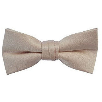 Toddler's Pre Tied Adjustable Bow Tie Solid Linen, Cotton, Polyester, Shinny ( Multiple Styles )