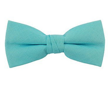Toddler's Pre Tied Adjustable Bow Tie Solid Linen, Cotton, Polyester, Shinny ( Multiple Styles )