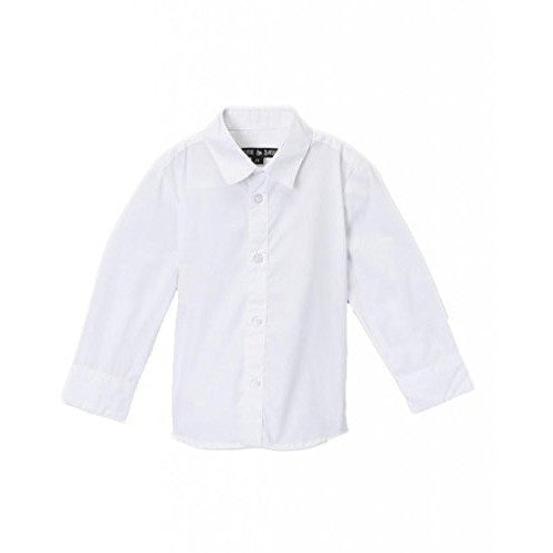 Wedding Baptism Birthday Boys White Button-Up Shirt