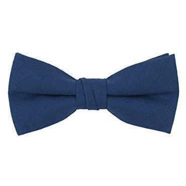 Toddler's Pre Tied Adjustable Bow Tie Solid Linen, Cotton, Polyester, Shinny ( Multiple Styles )