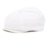 Born to Love - White Newsboy Newborn and Baby Ivy Hat Driver Cap