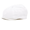 White Newsboy Newborn and Baby Ivy Hat Driver Cap