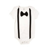Black Bowtie and Suspenders Onesie (M)