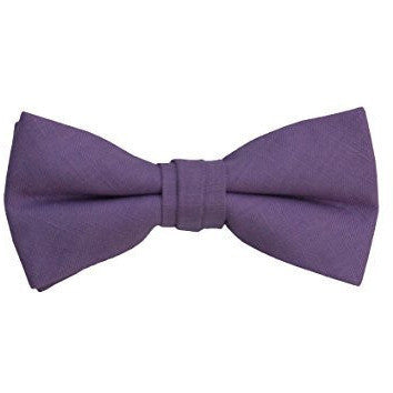 Toddler's Pre Tied Adjustable Bow Tie Solid Linen, Cotton, Polyester, Shinny ( Multiple Styles )