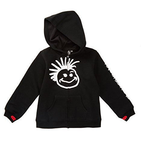 Knuckleheads - Toddler Hooded Sweatshirt Boys Black Logo Pullover Zip Up Hoodie