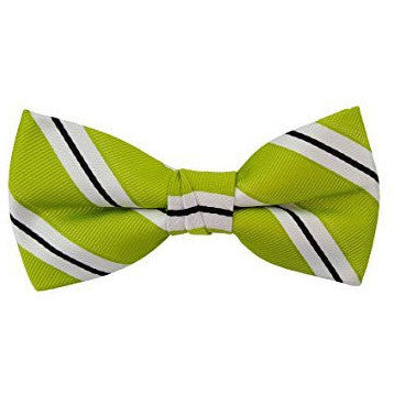 Toddler's Pre Tied Adjustable Patterned Bow Tie, Dots, Stripes, Checkered, Plaid ( Multiple Styles )