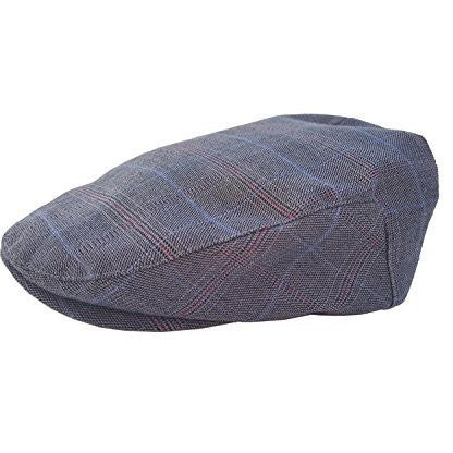 Navy Red Plaid Driver Cap