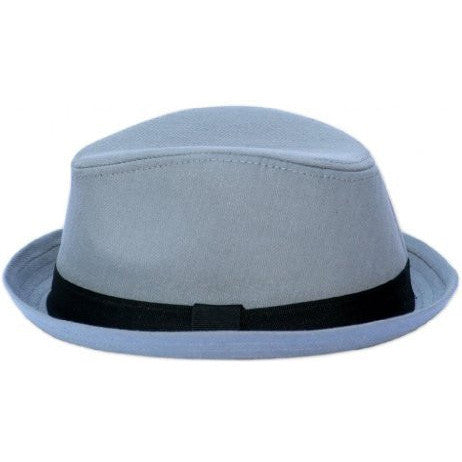 Black Fedora with Black and White Band