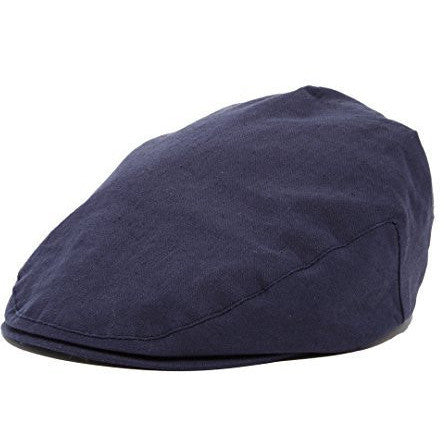 Boy's Tan Linen Newsboy Cap