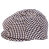 Brown Houndstooth Boy's Ring Bearer Ivy Newsboy Cap