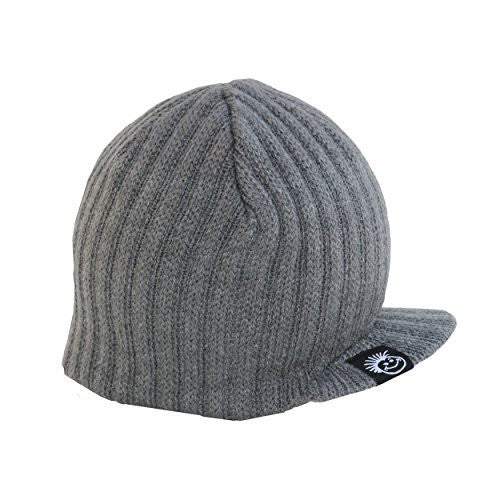 Grey Boy's Baby Visor Beanie with Tag Baby Hat