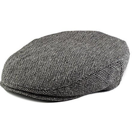 Brown Houndstooth Boy's Ring Bearer Ivy Newsboy Cap