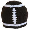 Boys Brown Football Knitted Beanie