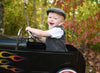 Grey and Black Boy's Tweed Page Newsboy Driver Cap