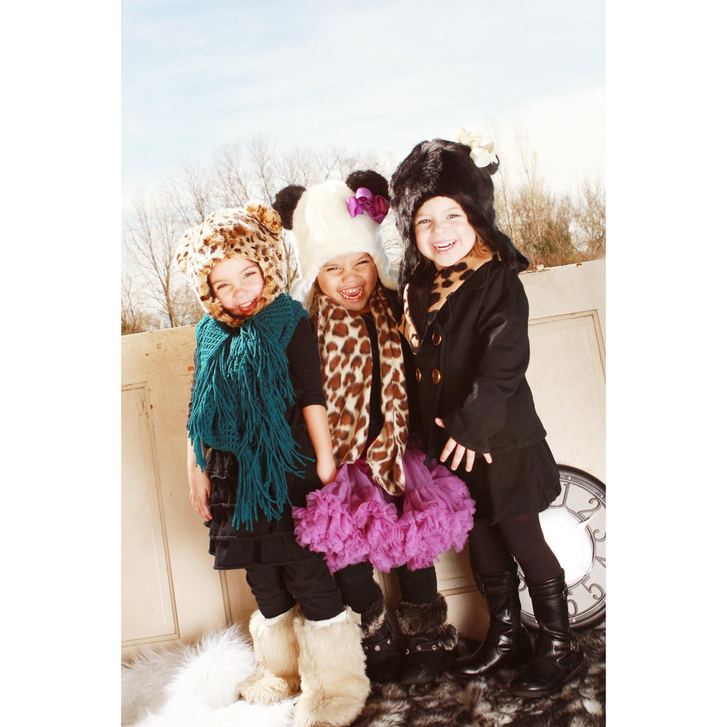Panda Faux Fur Hat