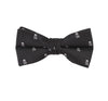 Black and White Skulls Kids Bow Tie with Motifs