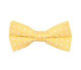 Yellow Polka Dotted Birthday Bow Tie