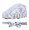 Navy Stripes Driver Hat and Bow Tie Set