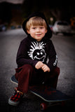 Knuckleheads - Toddler Hooded Sweatshirt Boys Black Logo Pullover Zip Up Hoodie